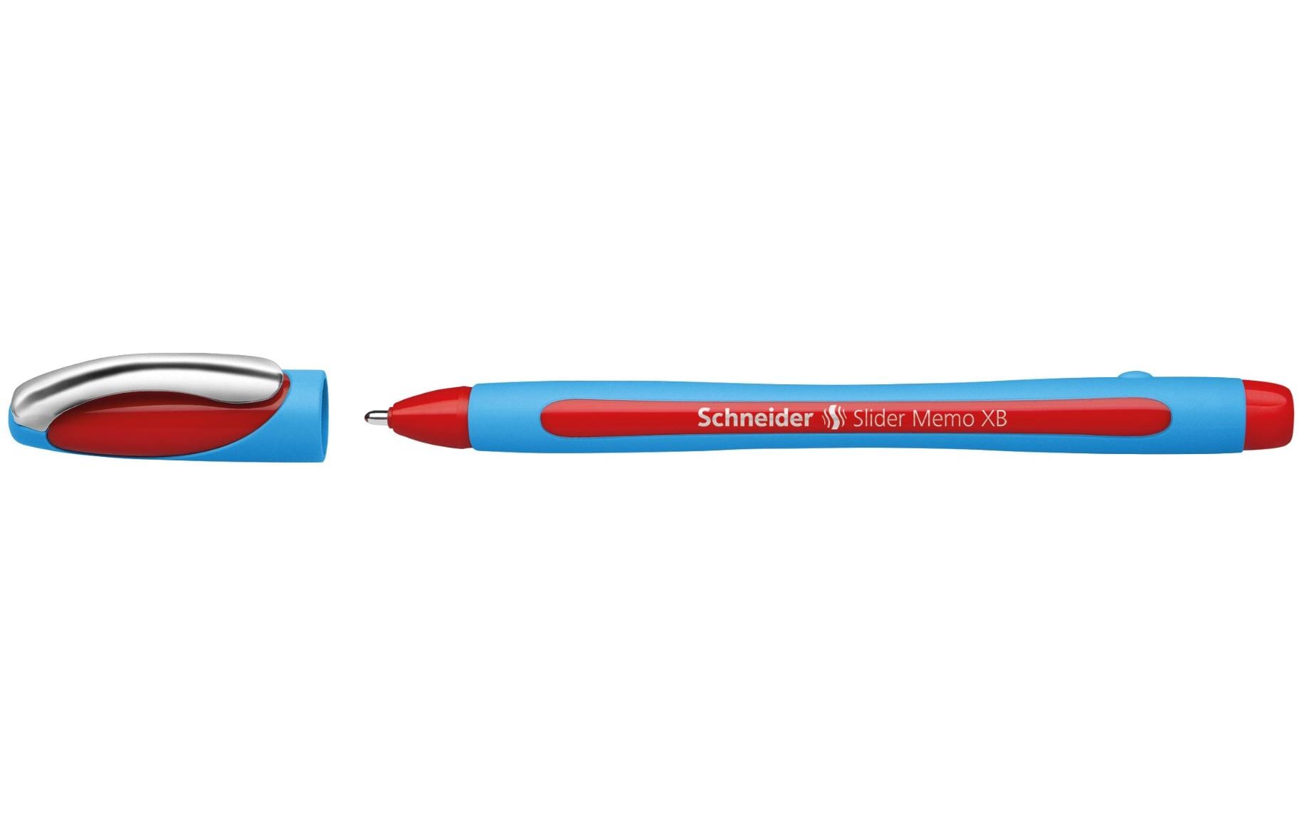 Kugelschreiber Slider Memo Blau/Rot, 1 StückKugelschreiber mit Kappe