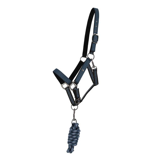 Halsterset QHP Turnout Blauw