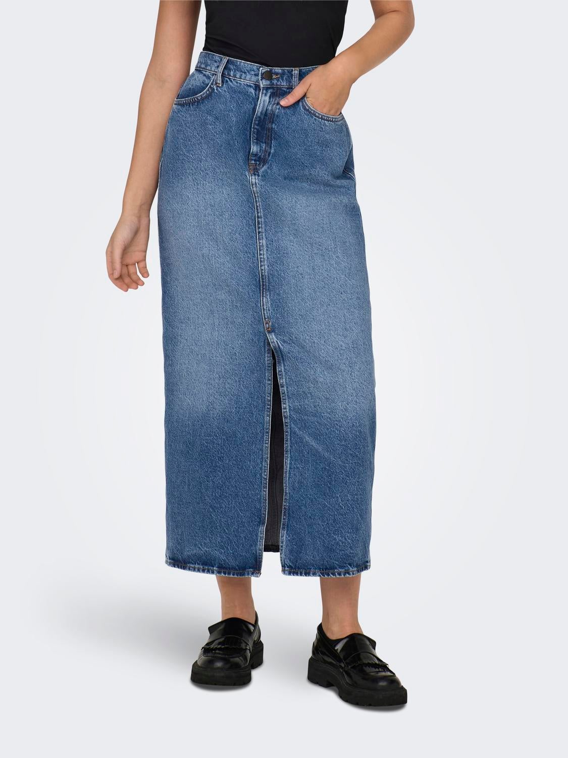ONLCILLA Jeansrock Medium Blue Denim