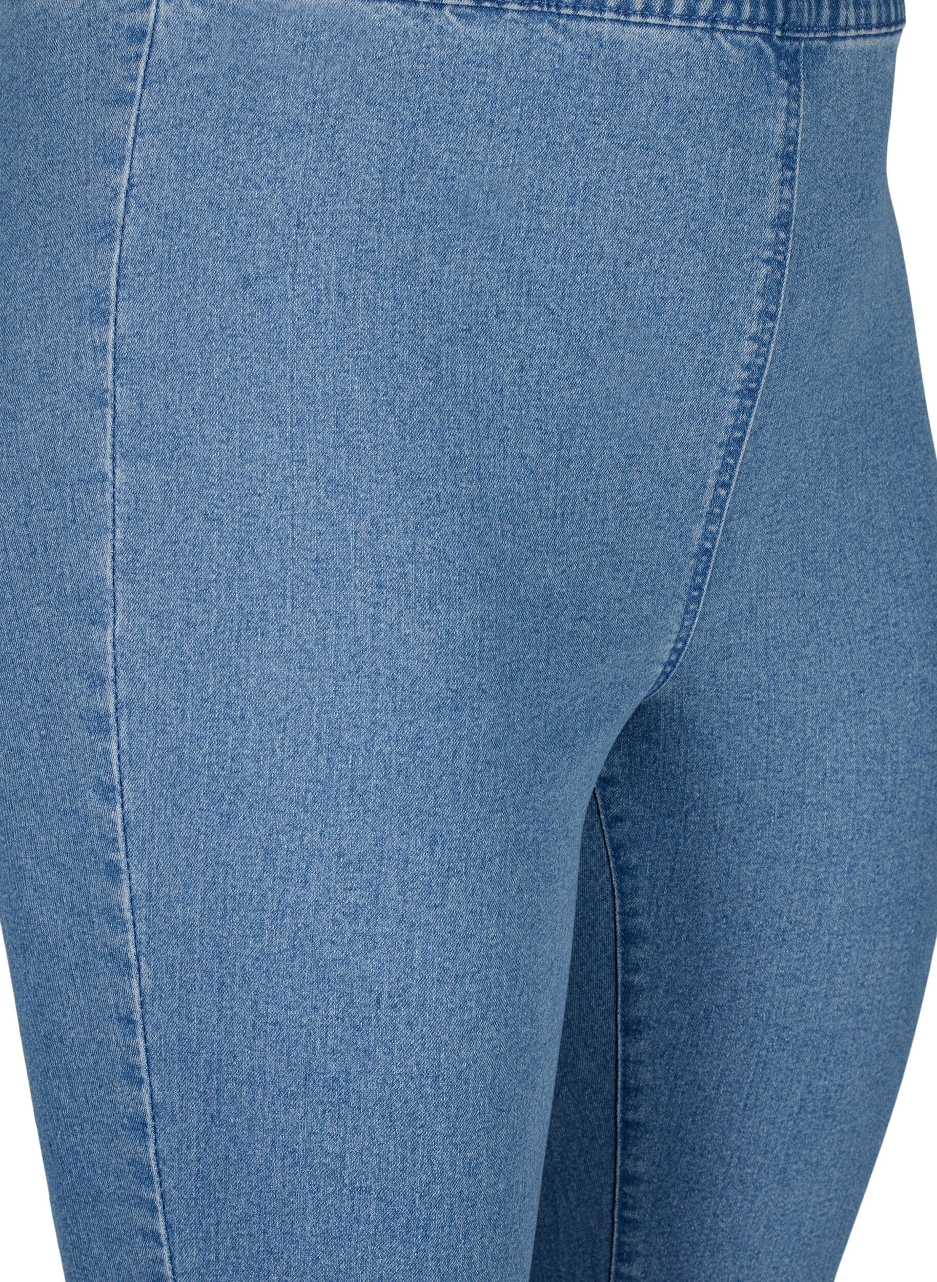FLASH - Højtaljede denim knickers med slim fit