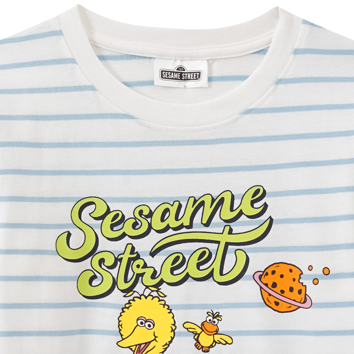 Topolino Sesamstraße Langarmshirt mit Print weiss
