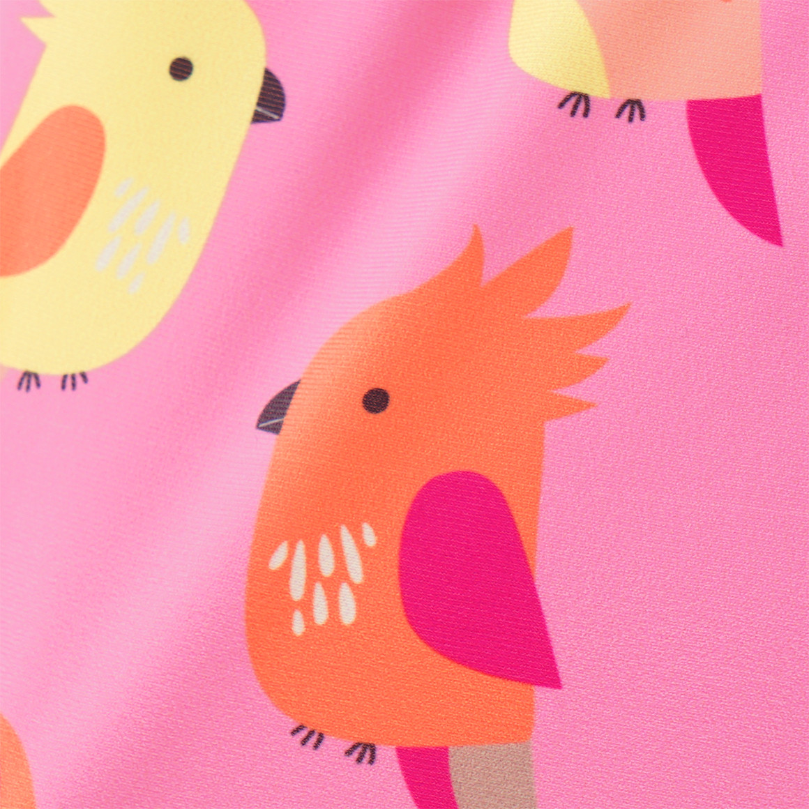 Topomini Baby Badeanzug mit Vogel-Motiven pink