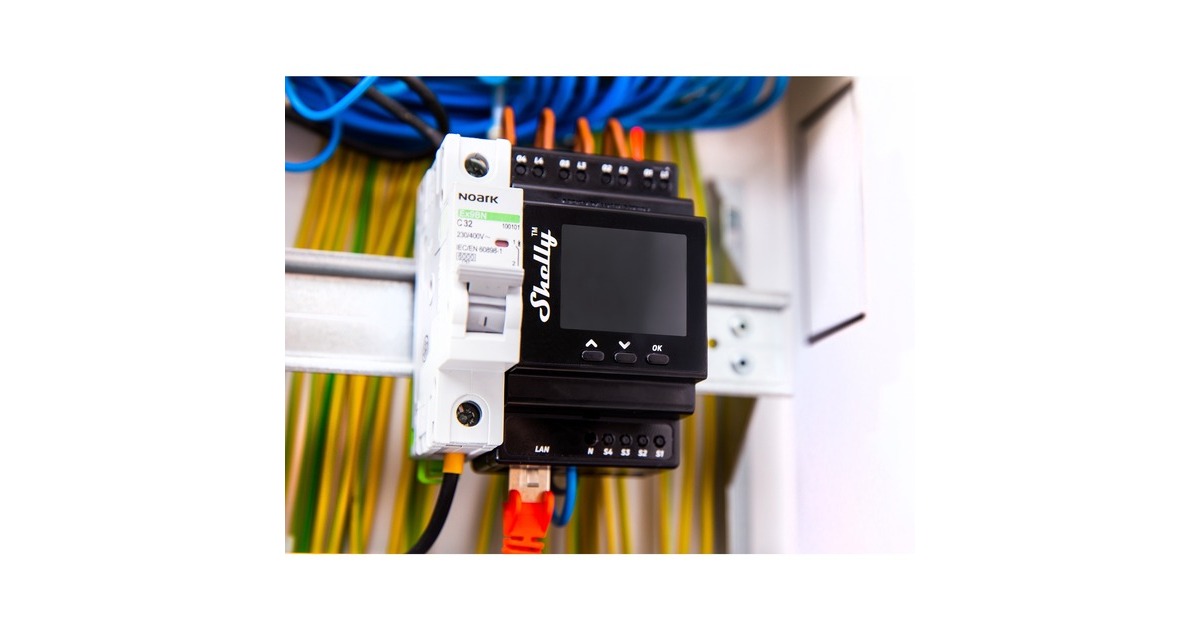 ShellyPro 4PM relais  (4-kanaals, Wifi, LAN, Bluetooth)