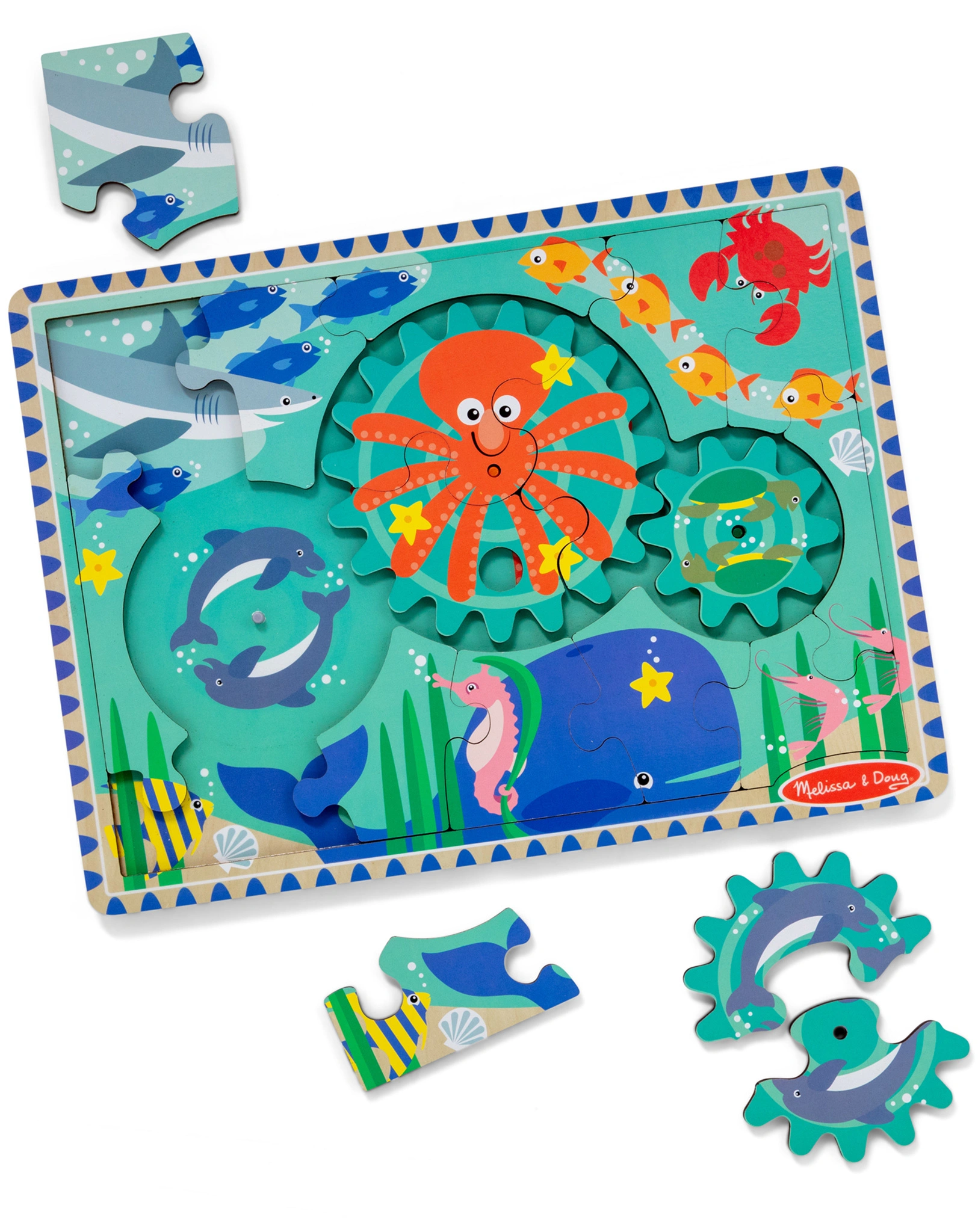 Zahnrad-Puzzle UNTERWASSERWELT 18-teilig