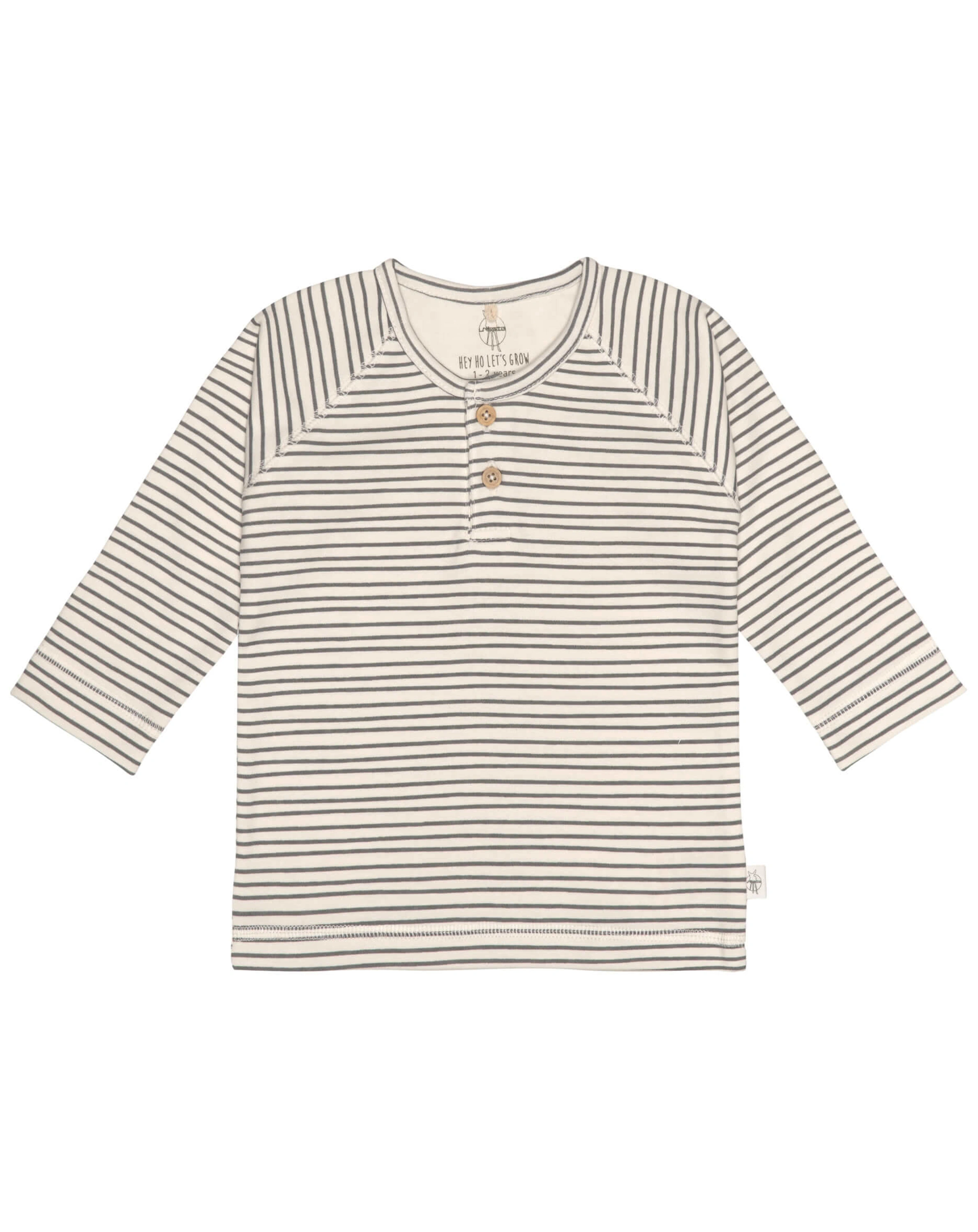 Langarmshirt STRIPED in grey/anthracite
