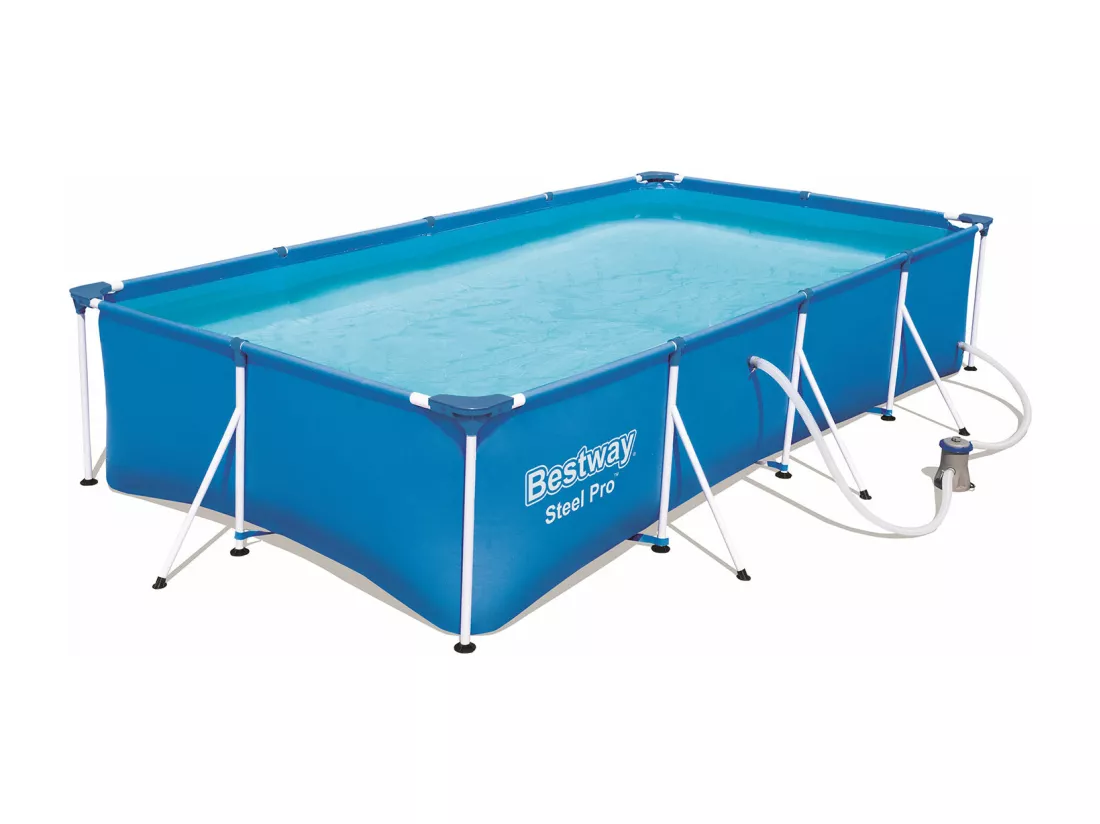 Piscine Hors-Sol Tubulaire pour Enfants Bestway Family Splash Frame Pool 400x211x81 cm Filtre à Cartouche de 1.249 L/H