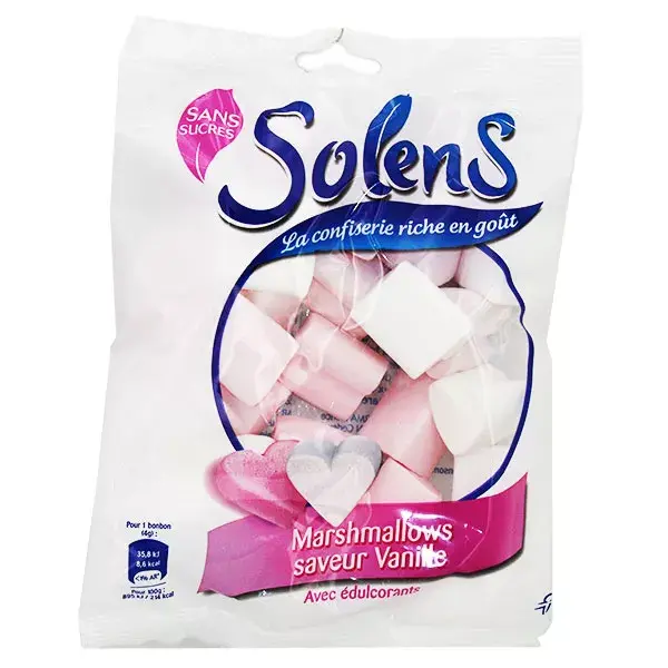 Marshmallows Sabor Baunilha Solens 100g