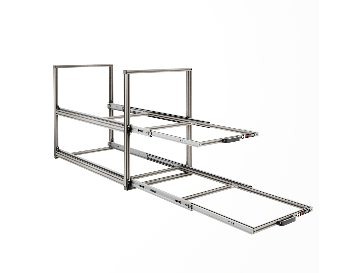 Nova Racks Serie V  2 Levels schuifopbergsysteem - 40x120x75 cm