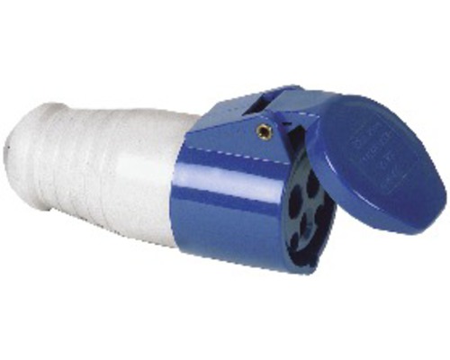 Caravankoppeling PCE 16A IP44 3-polig blauw/grijs