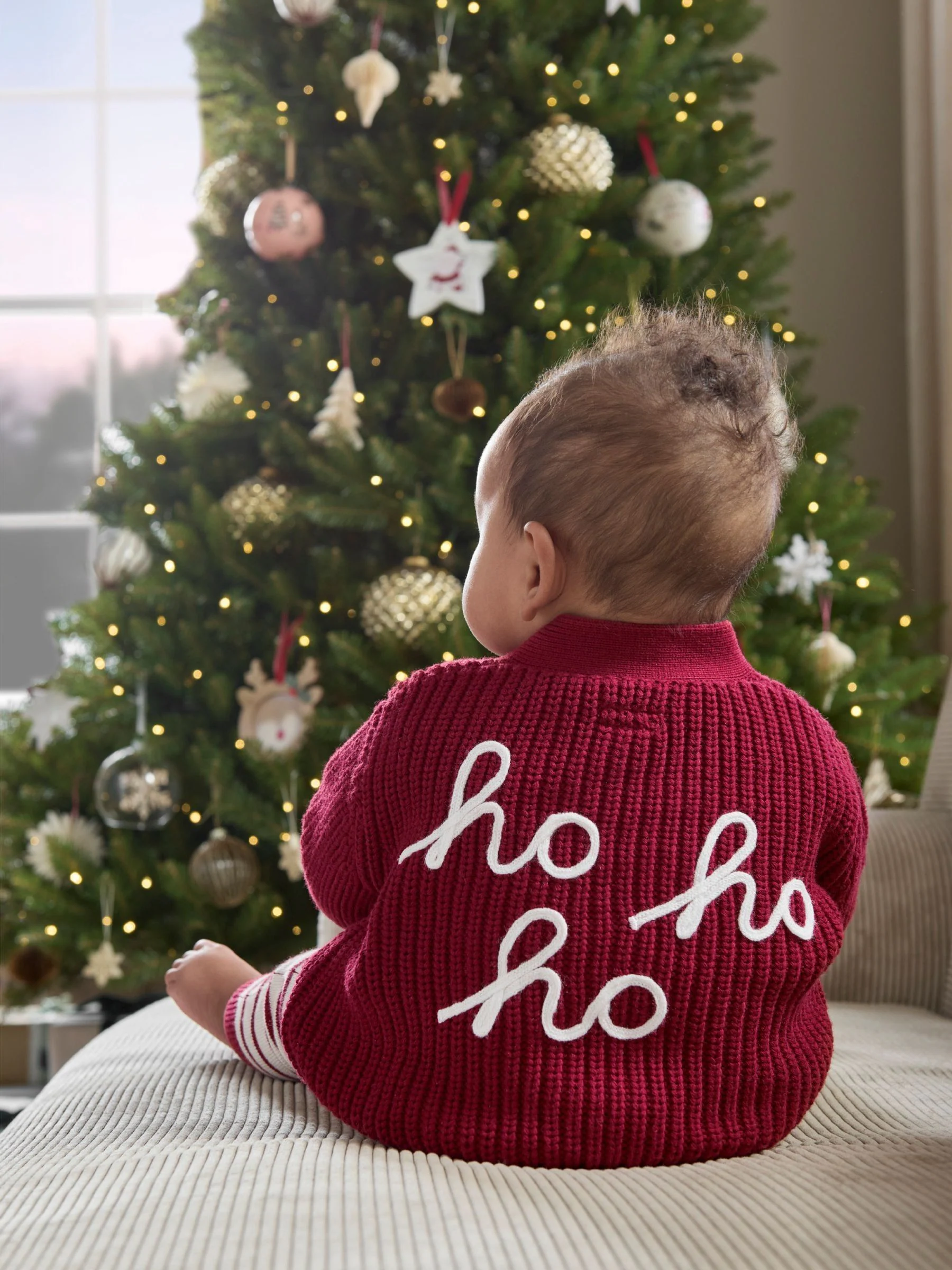 Mamas & Papas Rood Ho Ho Ho Kerstmis Vest en Leggings Set