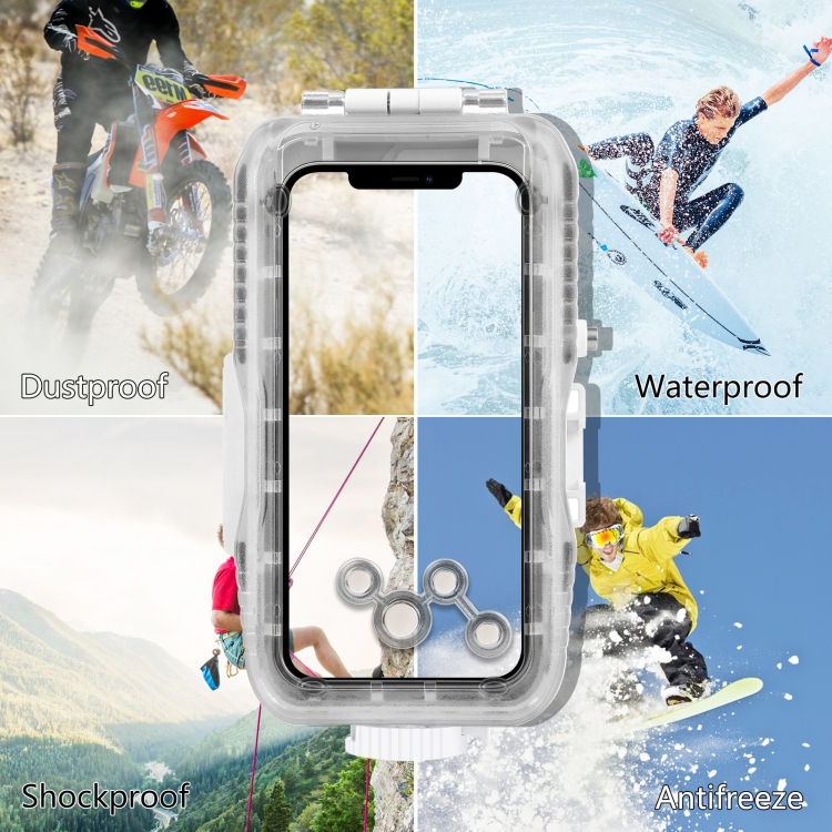 iPhone 13 / iPhone 13 Pro Unterwasser Case Hülle Taucher Schutzgehäuse (40m)