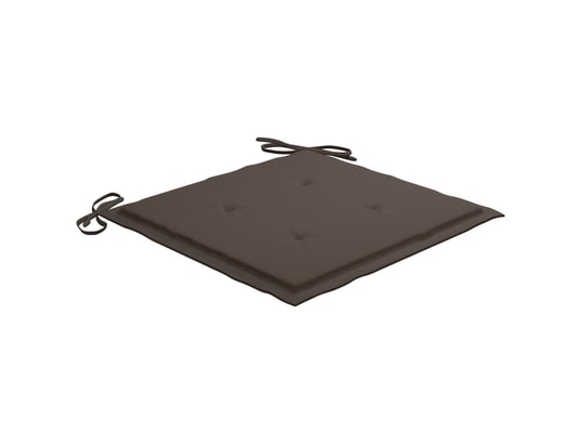 VIDAXL - Galette de chaise Coussins de chaise de jardin 2 pcs taupe 40x40x4 cm tissu