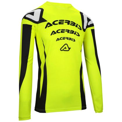 Maillot cross Acerbis MX J-TRACK NASCAR 2024 - Jaune / Noir
