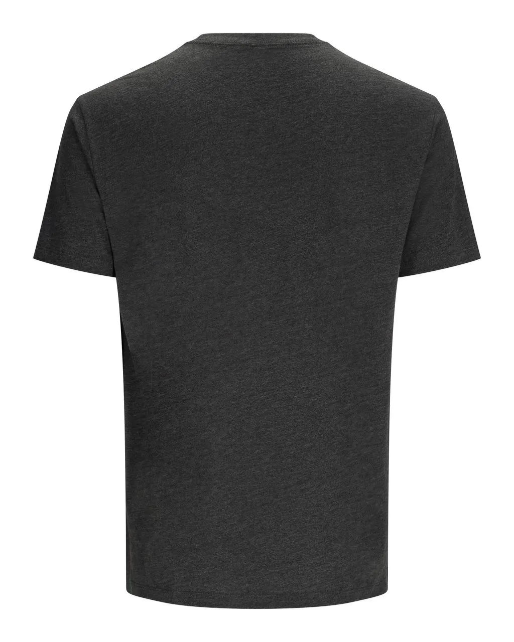 Simms Simms Stacked Logo Bass T-Shirt Charcoal Heather