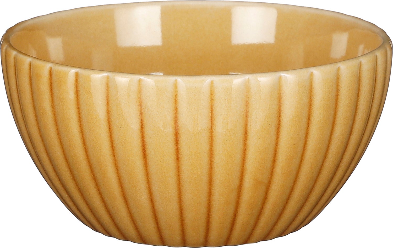 Mica Decorations schaal geel Pesca D 15,5 H 7,5 cm