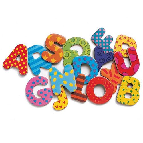 Djeco magneten versierde letters - 38st
