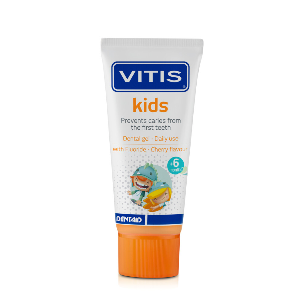 3x Vitis Tandpasta Kids 6m+50 ml