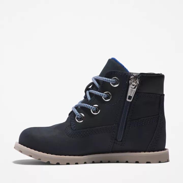 Bottines 6-Inch Pokey Pine pour tout-petit en bleu marine