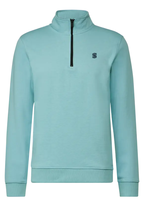 Troyer Sweatshirt - aurora turquoise