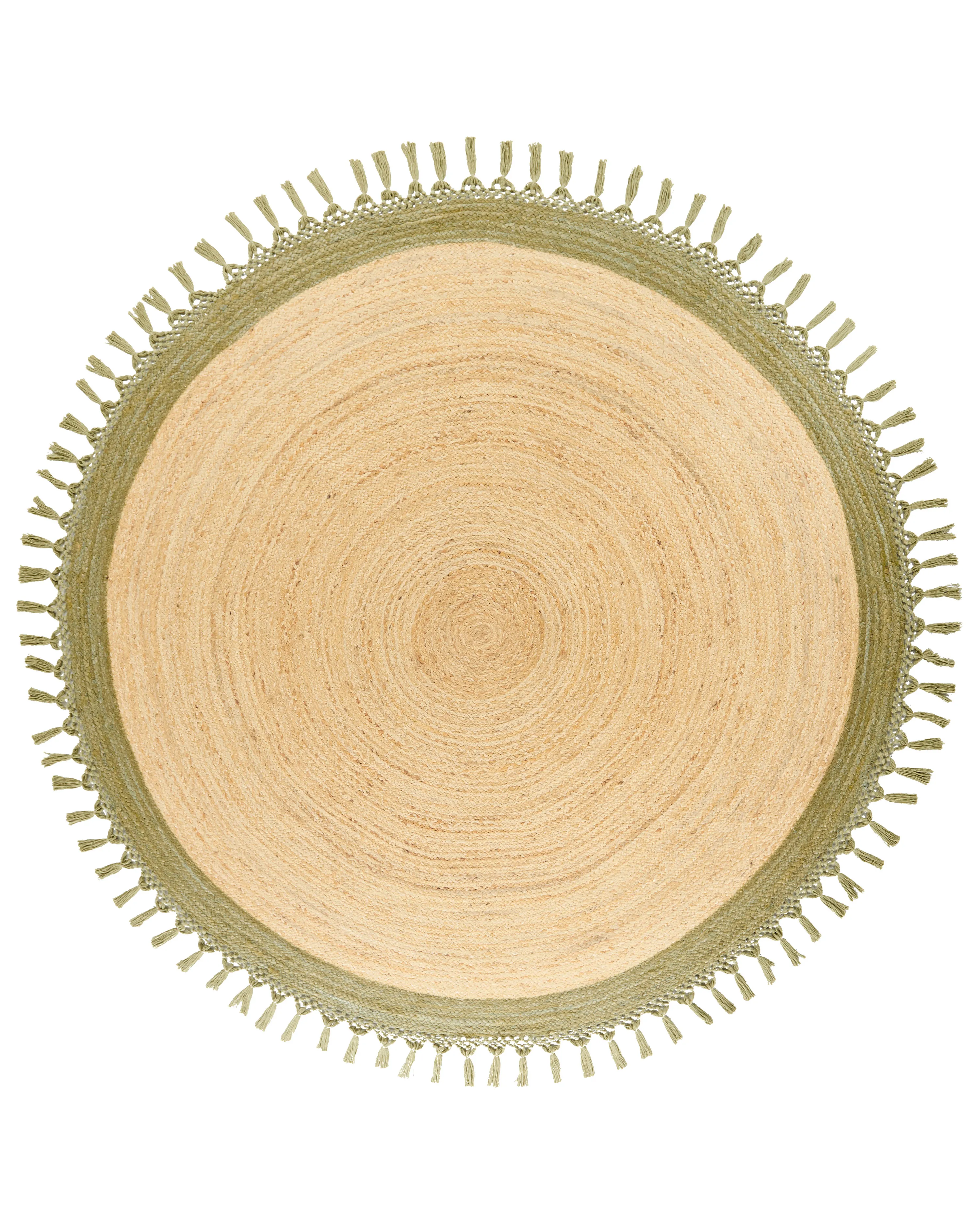 Vloerkleed MARTS Groen ø 200 cm Jute