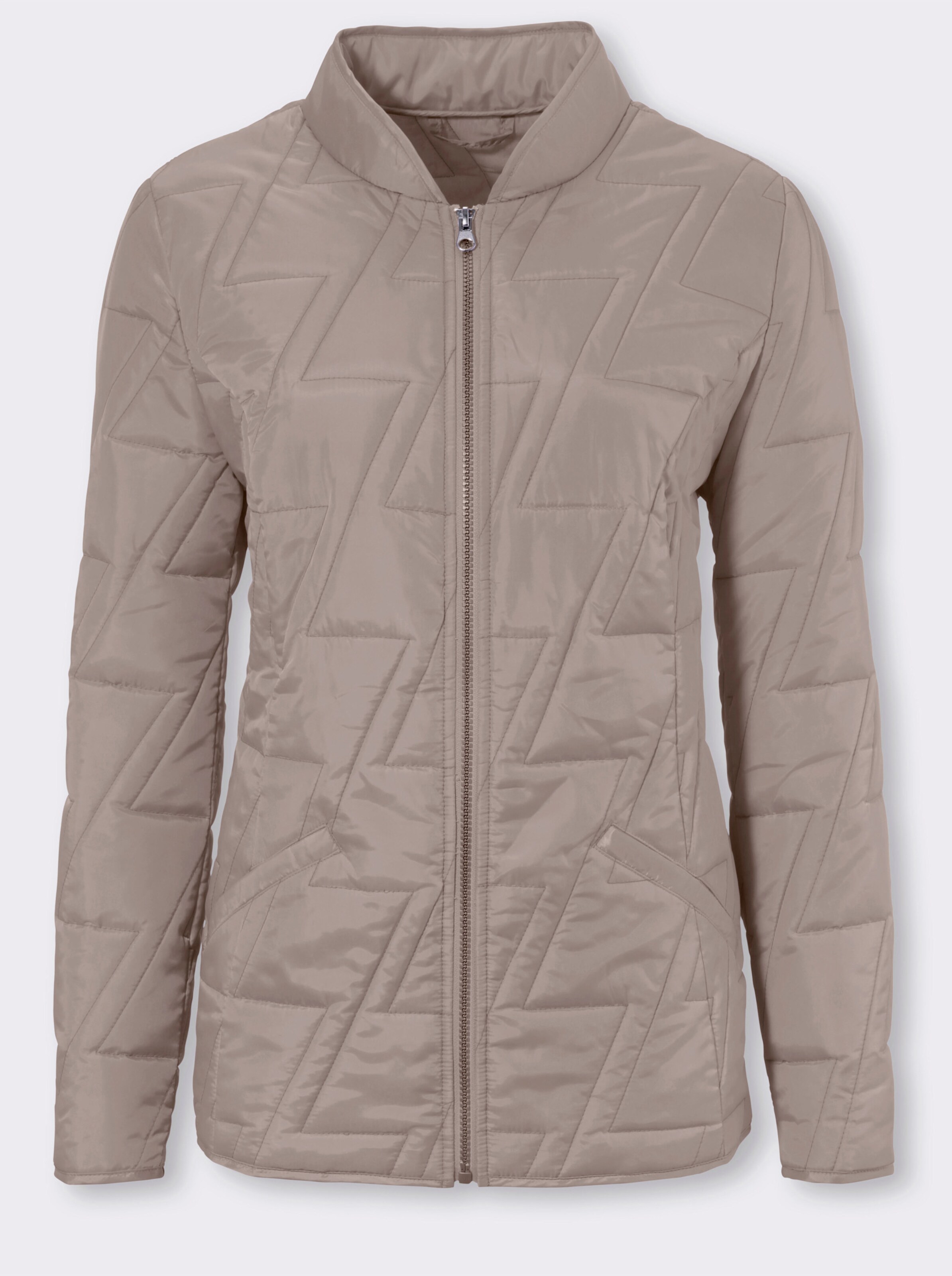 Steppjacke mit Zick-Zack-Muster
