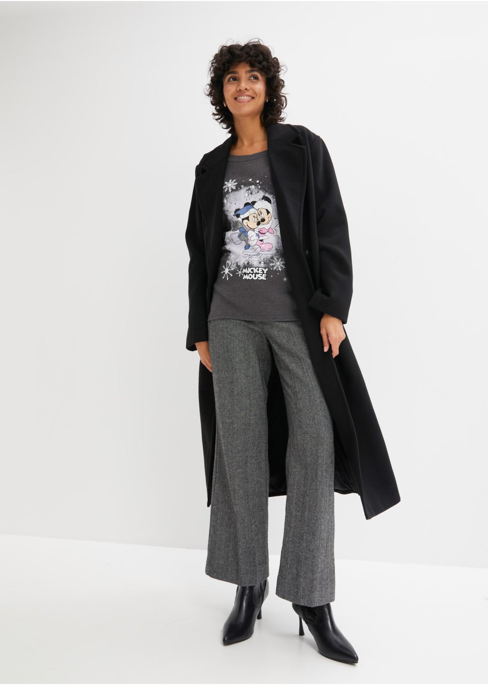 T-shirt manches longues à imprimé Mickey Mouse
