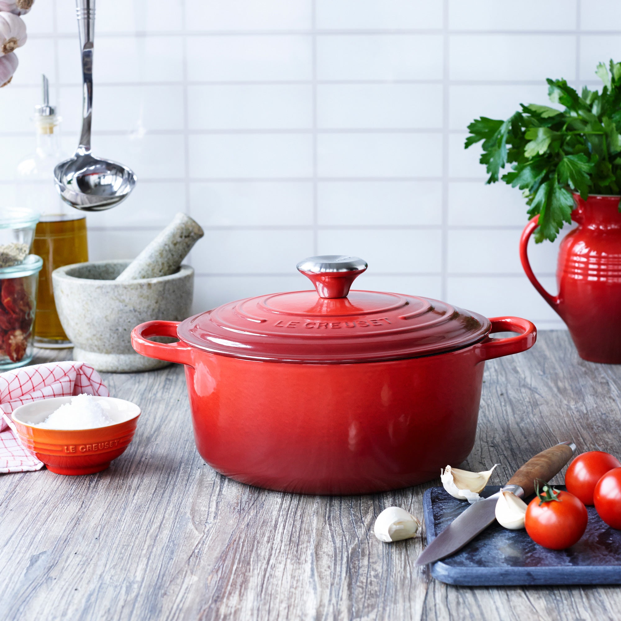 Le Creuset Signature Braadpan Ã 26 cm - Kersenrood