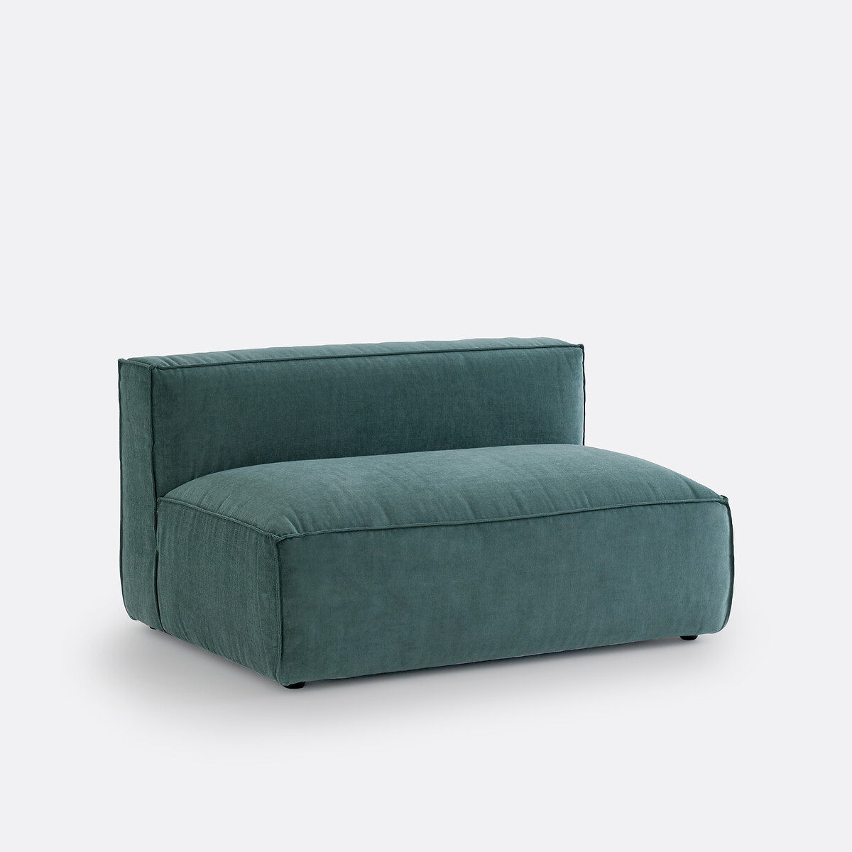 LA REDOUTE INTERIORS<br>Sofá modular de 2 lugares em veludo texturizado, Seven