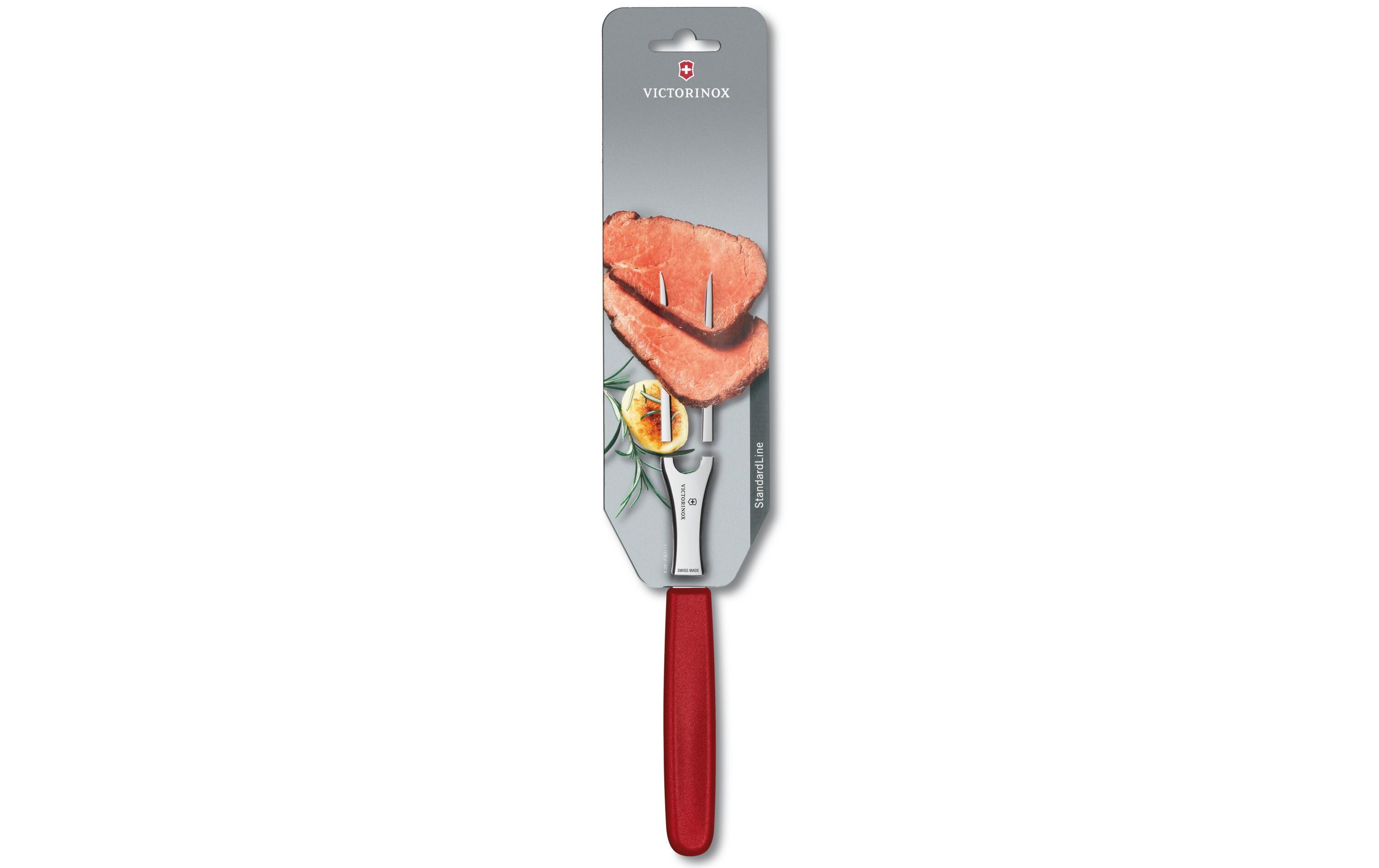 Tranchiergabel Swiss Classic Rot/SilberFleisch- und Bratengabel