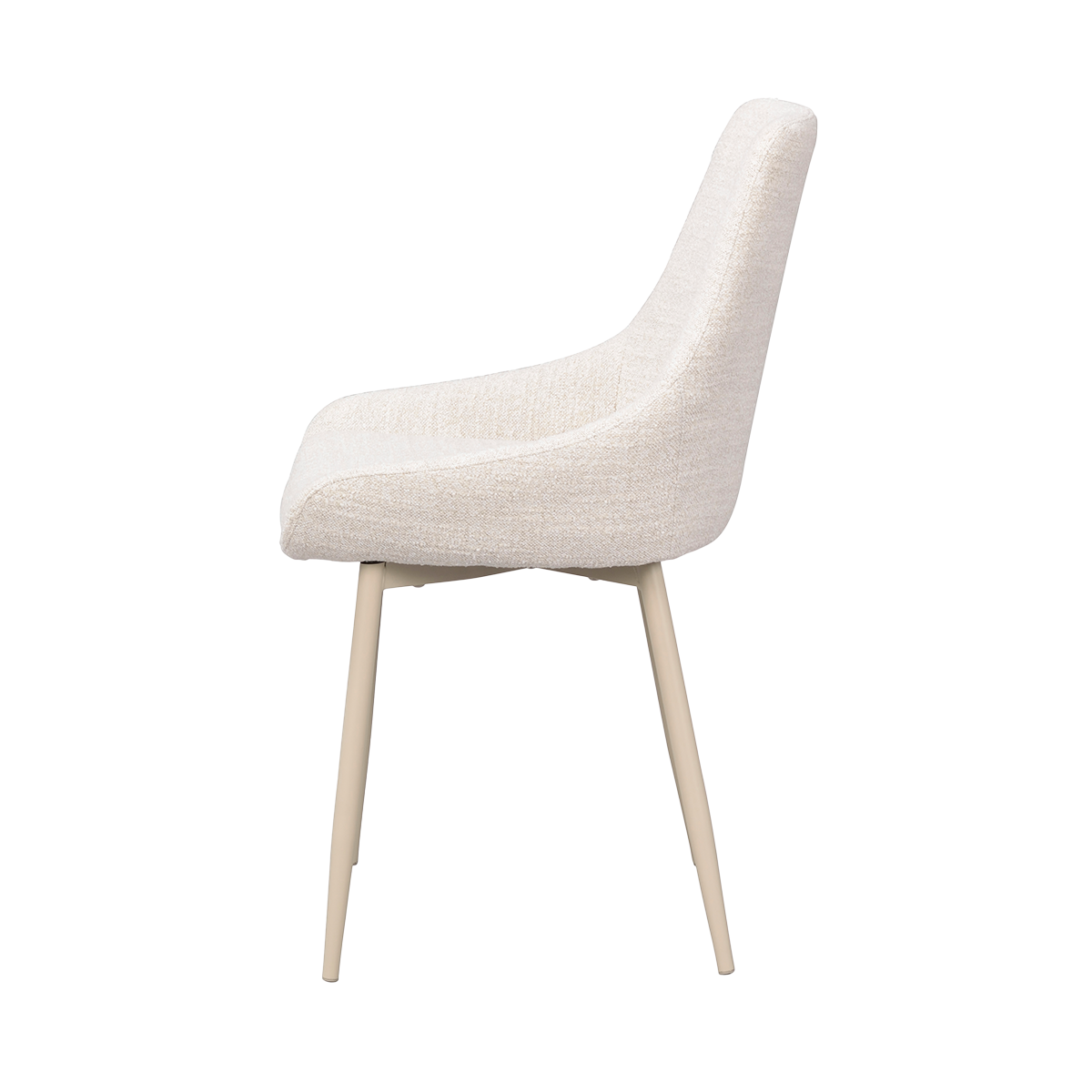 Eetkamerstoel Sierra - beige poten Licht beige