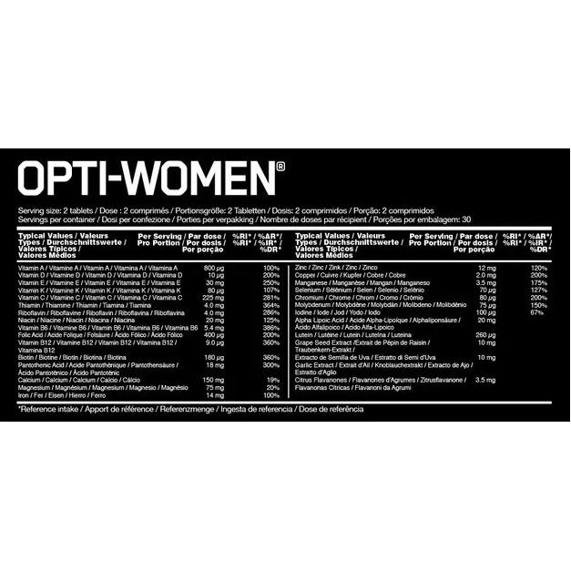 Opti-Women 60tabs Optimum Nutrition