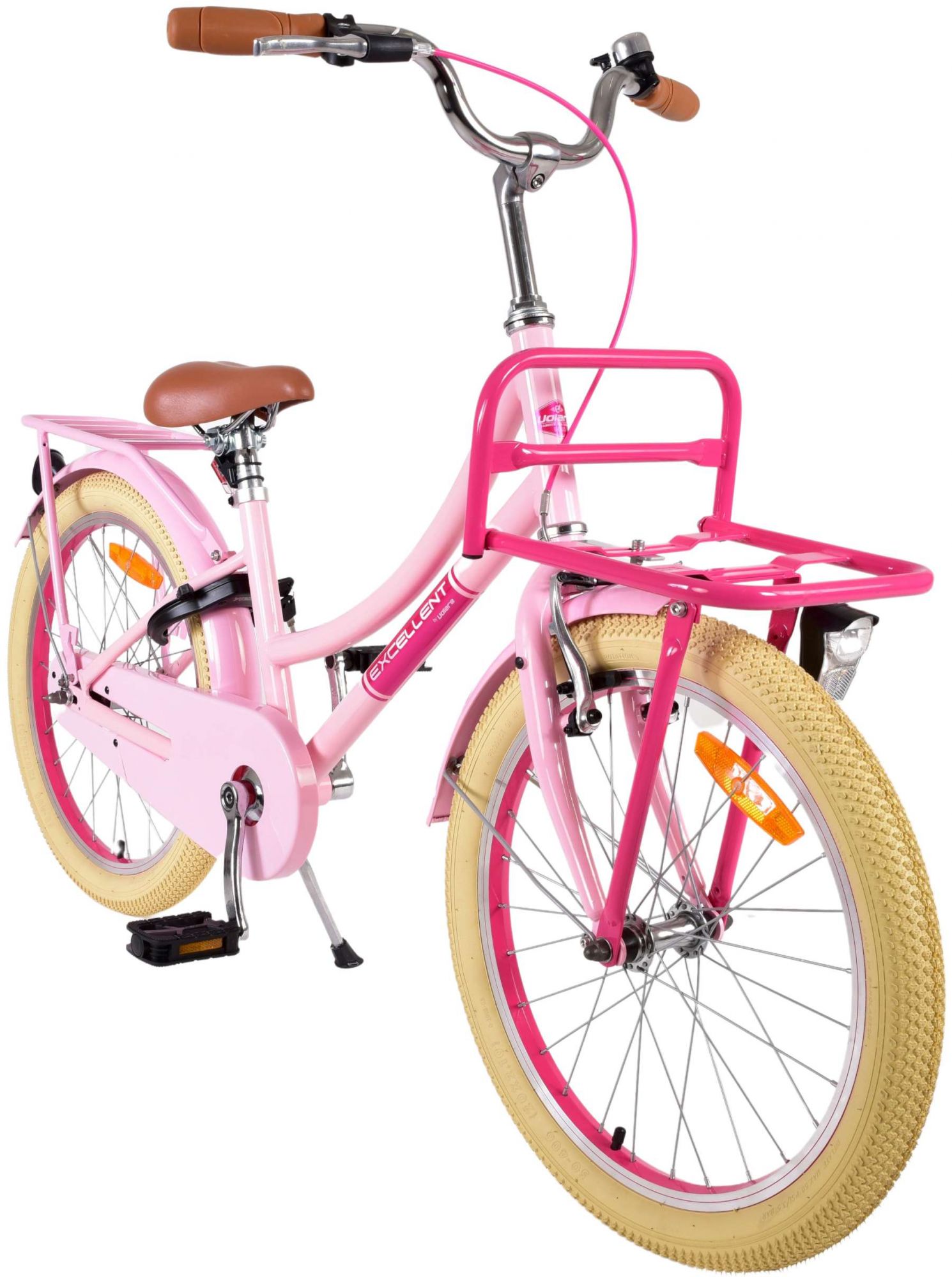 TPFSports Excellent Kinderfahrrad - Mädchen - 20 Zoll - Rücktritt + Handbremse - Rosa