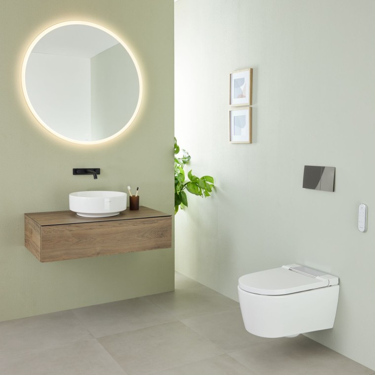 Geberit Option ronde spiegel met verlichting 50cm