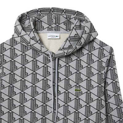 Sweatshirt à capuche homme Imprimé monogramme LACOSTE