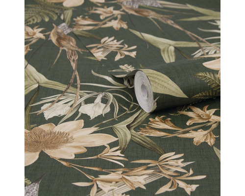 Vliesbehang 120558 Paradise Garden groen