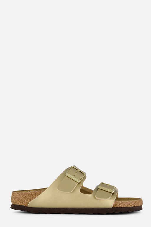 Birkenstock Arizona Slippers goud Imitatieleer