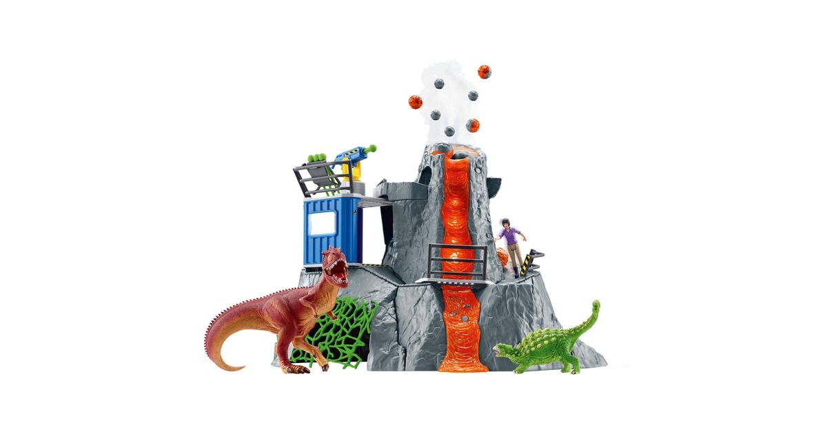 SchleichDinosaurs - Grote vulkaanexpeditie speelfiguur