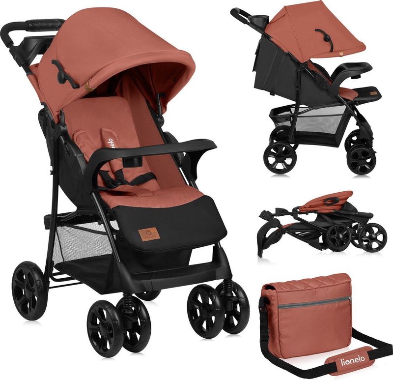 Wandelwagen - Emma Plus - Zwart - Lichte Constructie - Verstelbare Rugleuning