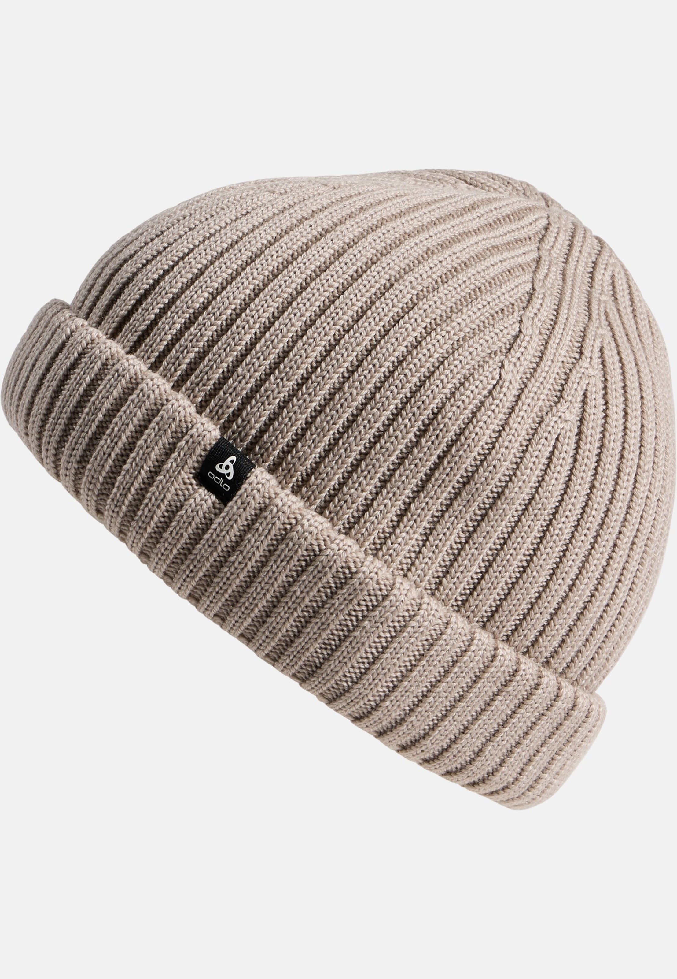 Merino Warm Strickmütze in silver cloud