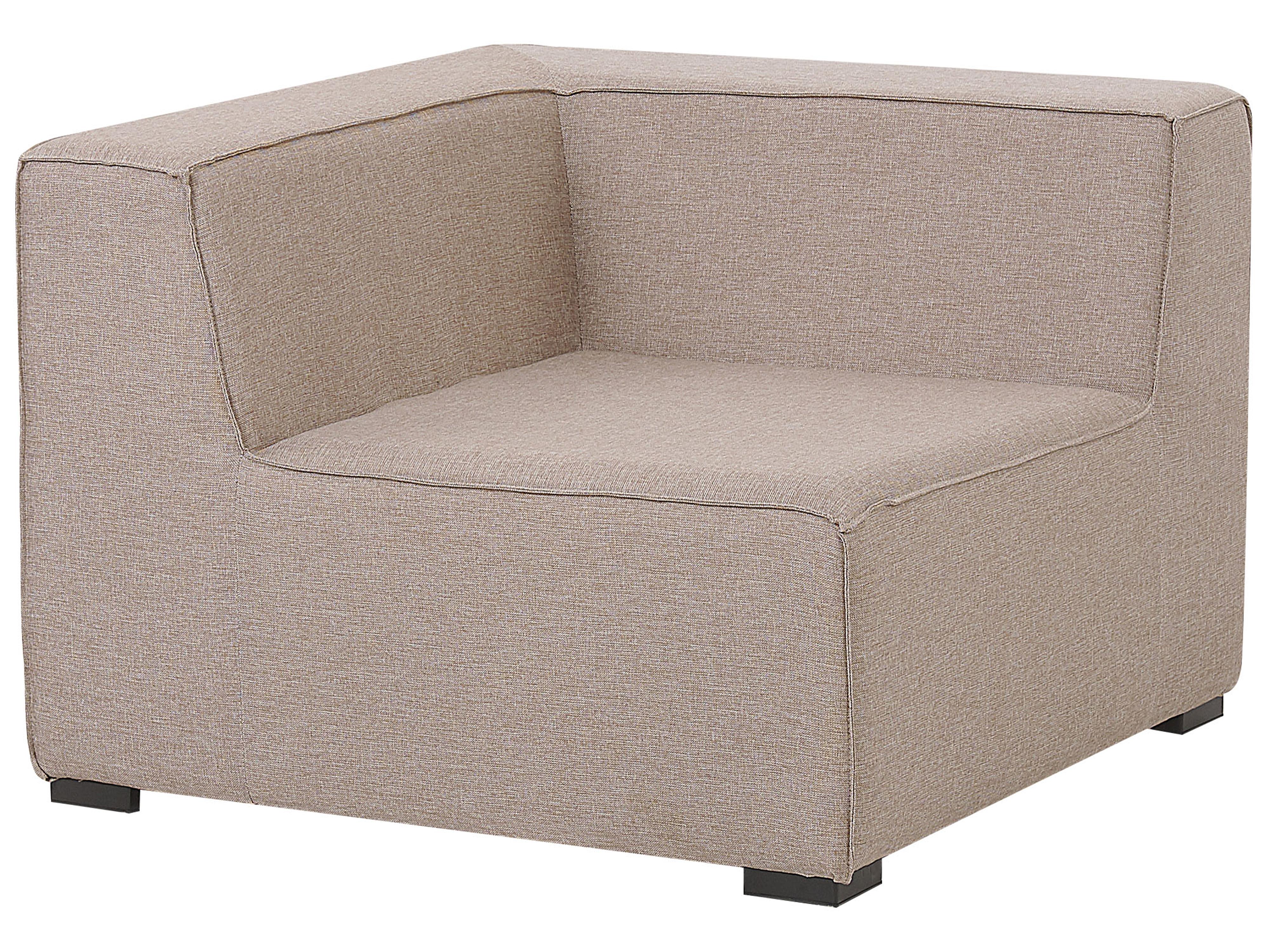 Tuin loungebank met ottomaan 4-zits AREZZO modulair Beige