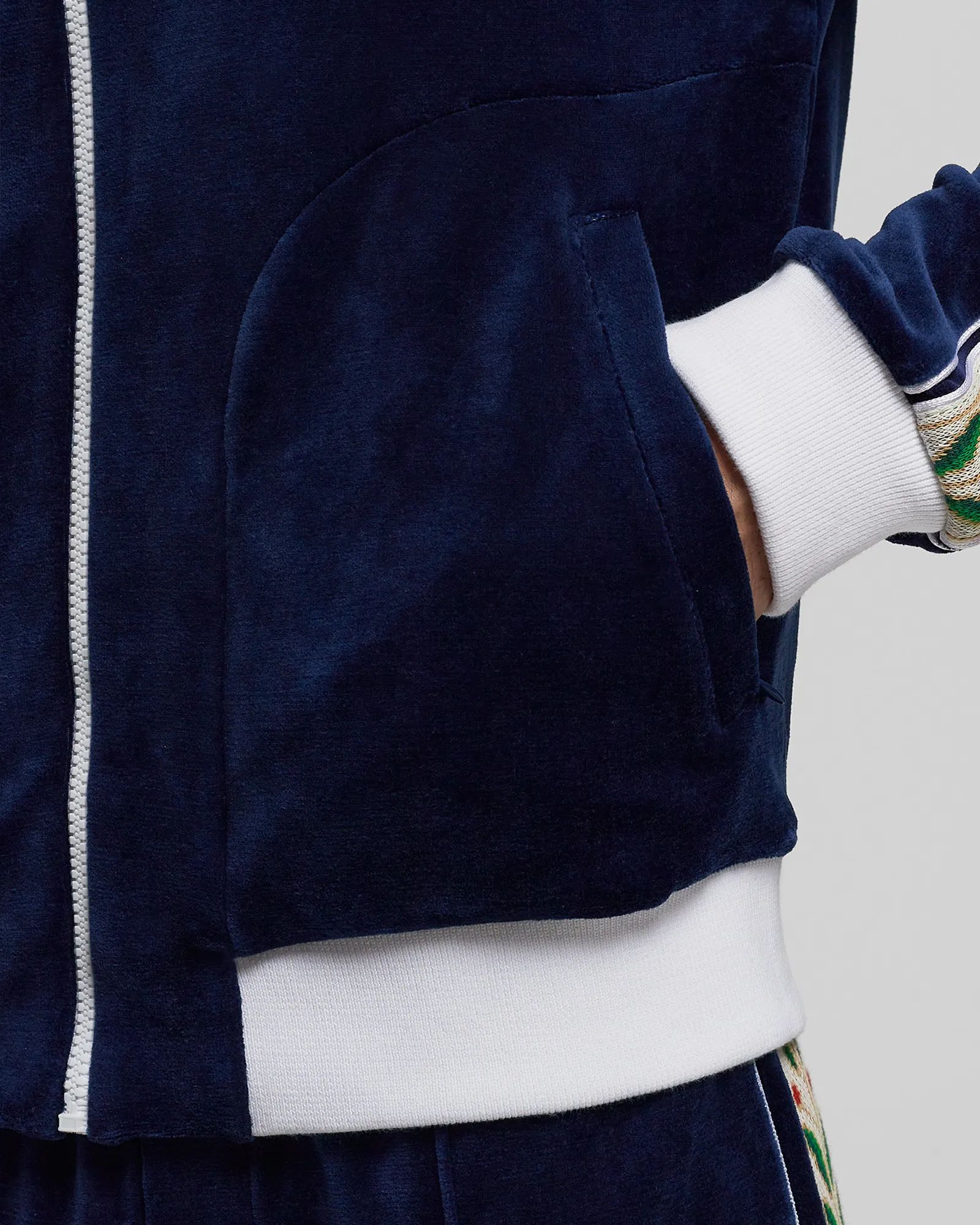 Casablanca MENS VELOUR LAUREL TRACK JACKET