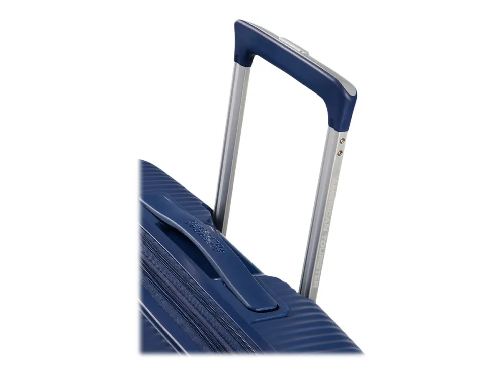 American Tourister Soundbox Spinner Expandable - Spinner 67 cm - hardside - polypropylen - midnatsmarineblå
