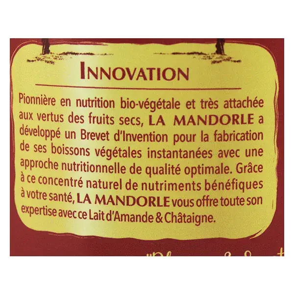 La Mandorle Bebida Instantânea com Leite de Amêndoa Orgânica e Castanha em Pó 400g