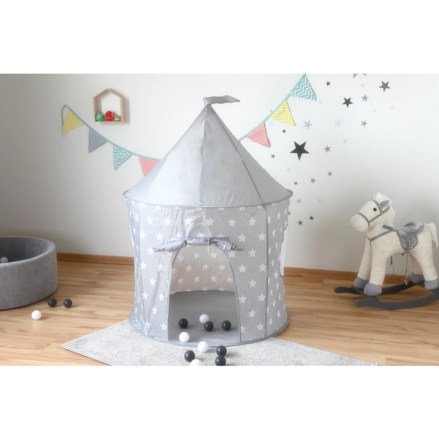 knorr toys® Spielzelt Grey white stars