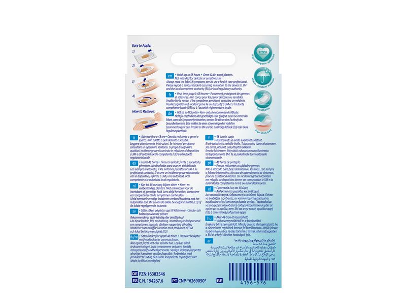3M Nexcare Max Hold Waterproof 3 Grössen, 12 Stück Wasserfestes Wundpflaster