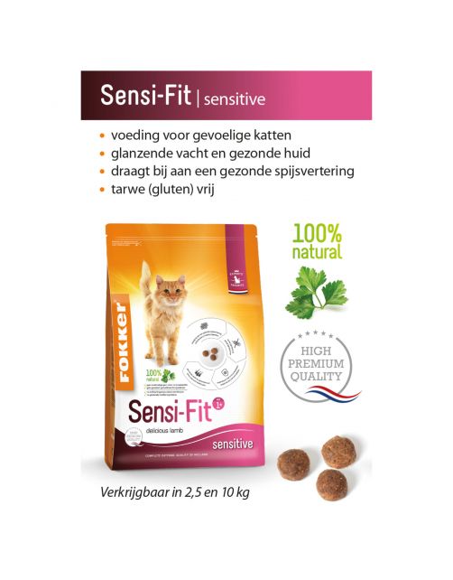 Fokker Cat Sensi-Fit Lam - Kattenvoer