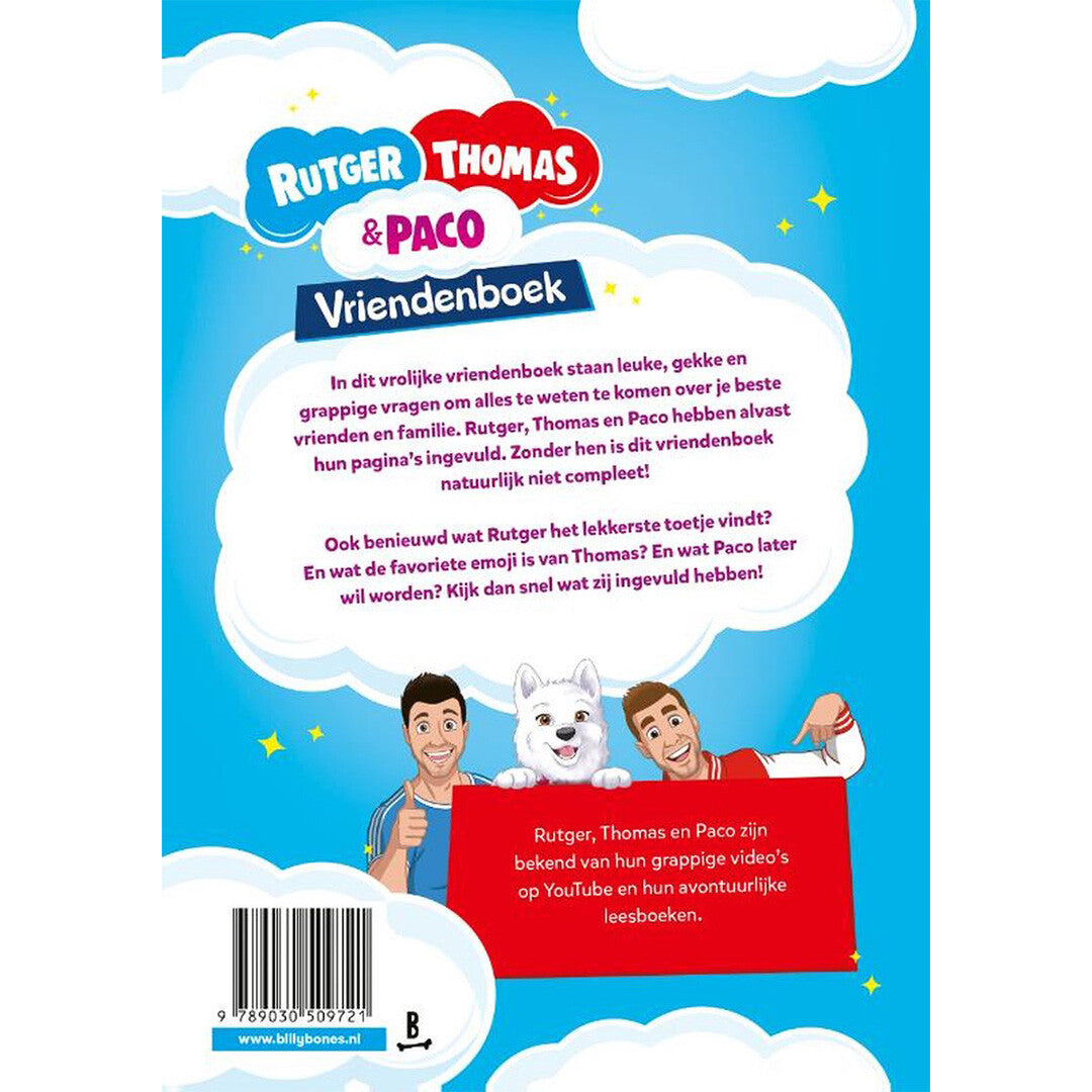 Rutger, thomas en paco vriendenboek
