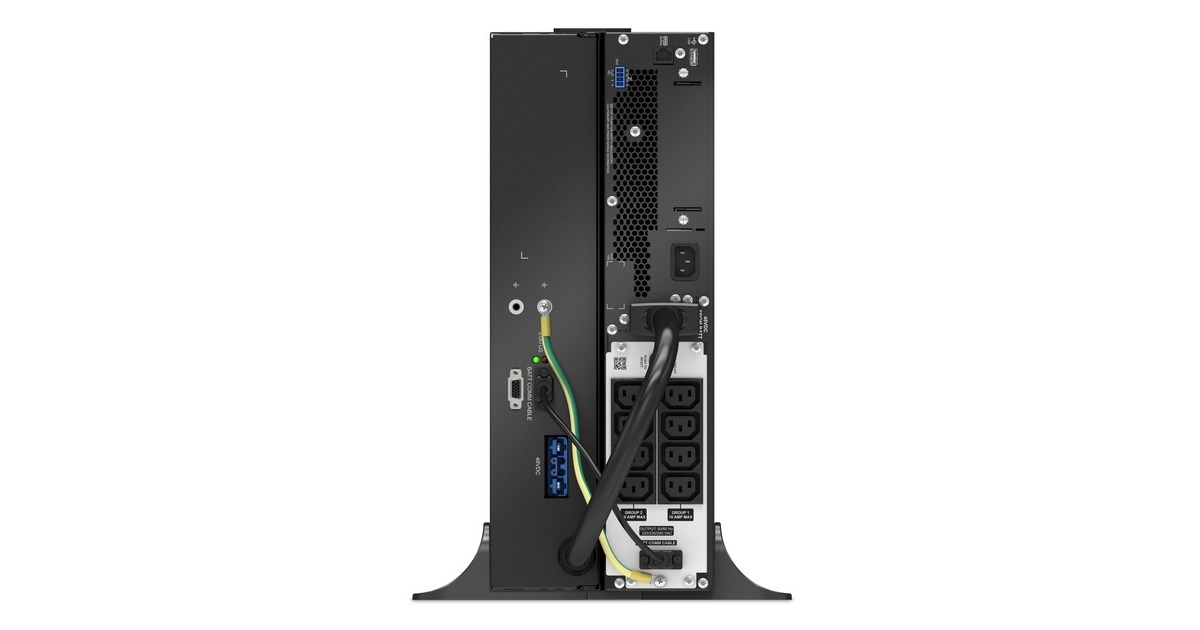 APCSmart-UPS Li-Ion SRTL1000RM4UXLI Noodstroomvoeding ups  (Zwart/zilver, 1000VA, 8x C13, USB, Rack/tower convertible, long runtime)