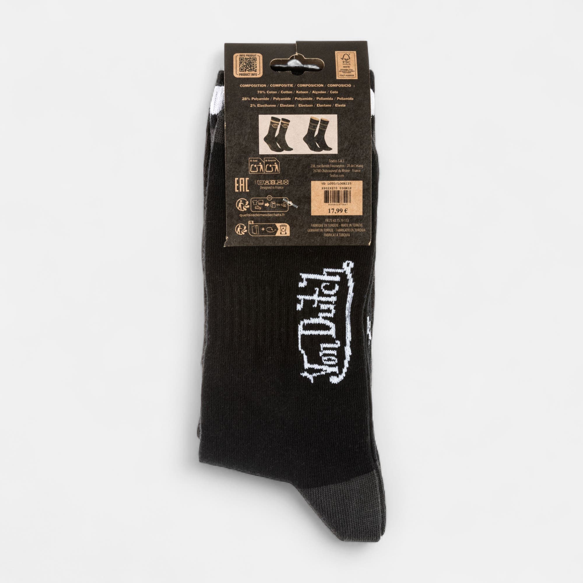 Chaussettes Homme gris