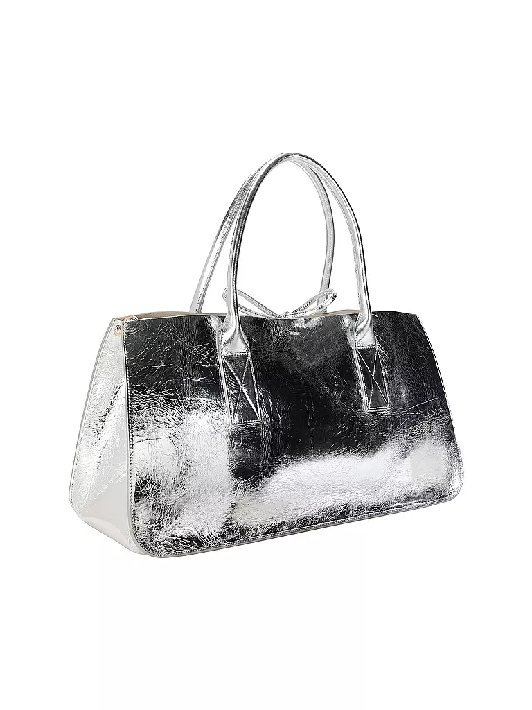JULIA SKERGETH Ledertasche - Shopper Large silber
